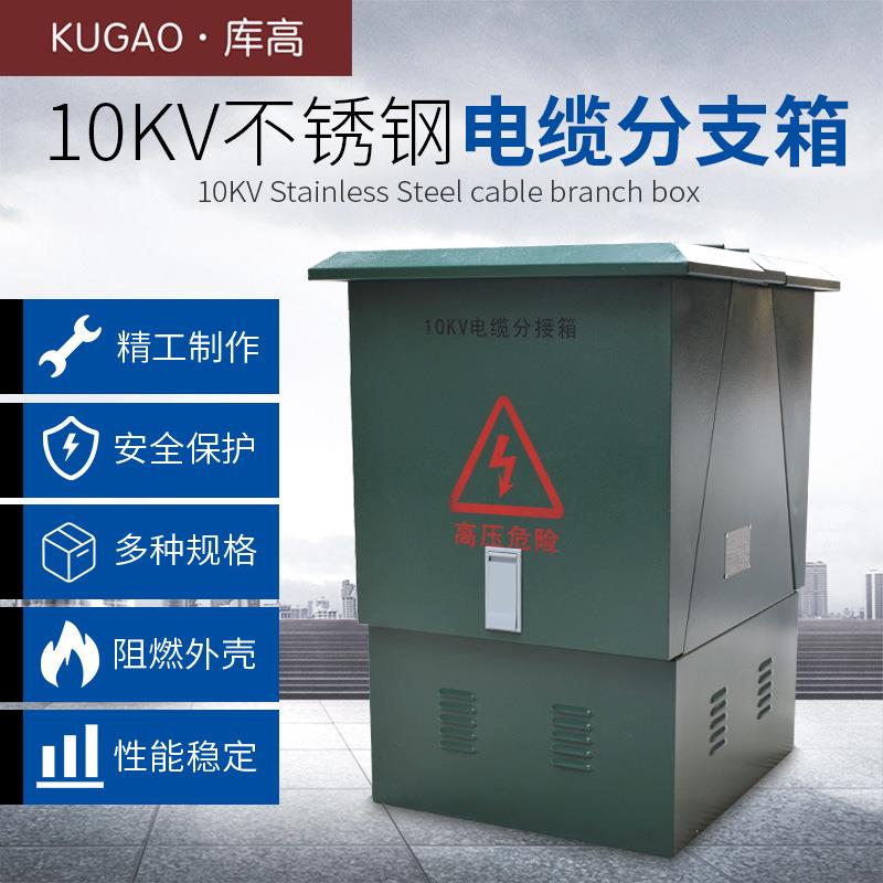 库高10KV电缆分支箱一进一二三出欧式户外高压分接箱冷轧钢铁壳