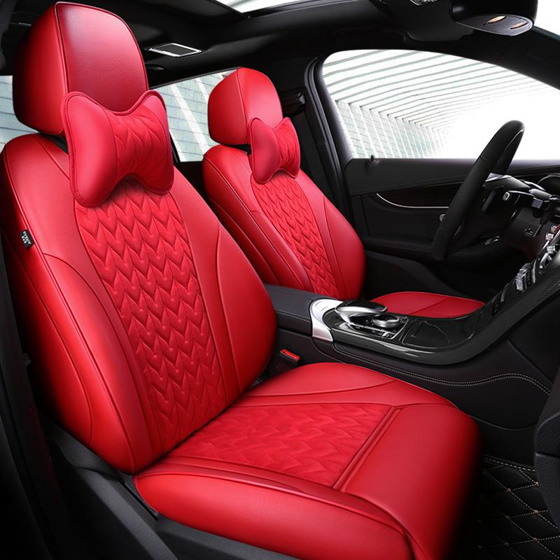 四季专车五座GLC260L专用舒适座椅套耐磨皮拼绒布全包围汽车坐垫