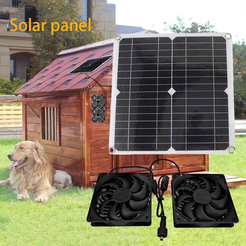 便携式太阳能电池板太阳能排气扇柔性光伏板太阳能板发电套装直销