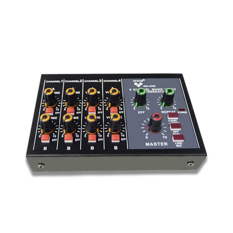 sound console 8路DJ混音器 音频信号混响乐器话筒小型扩展器