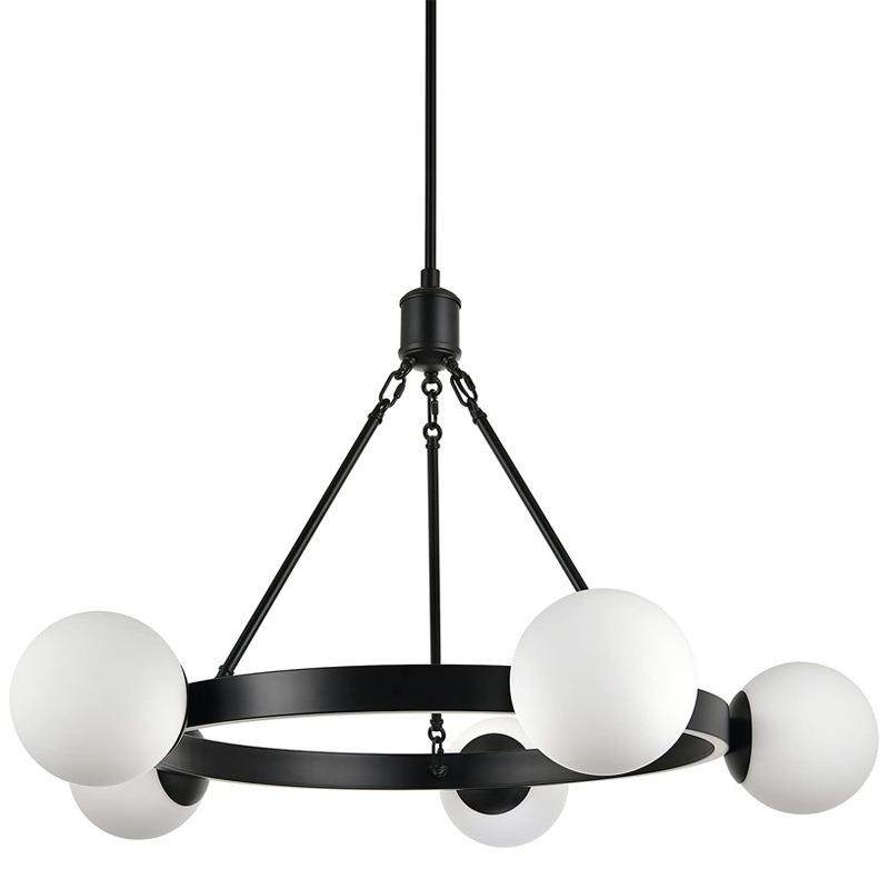 北欧复古工业风轻奢魔豆灯圆形吊灯loft美式乡村客厅餐厅护眼灯具