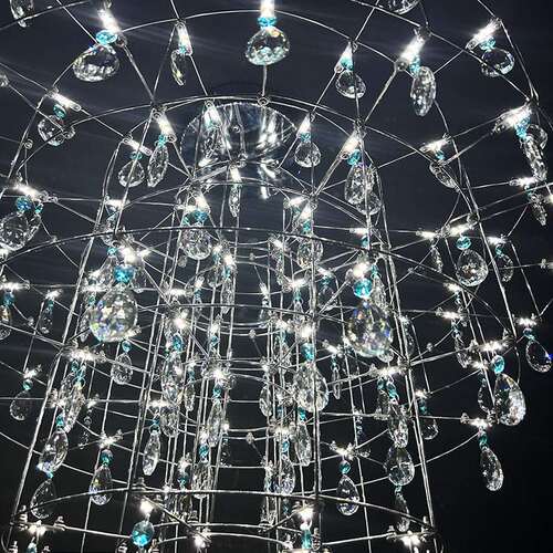 2025新款水晶吊灯别墅展厅样品间萤火虫餐厅酒店KTV装饰灯具