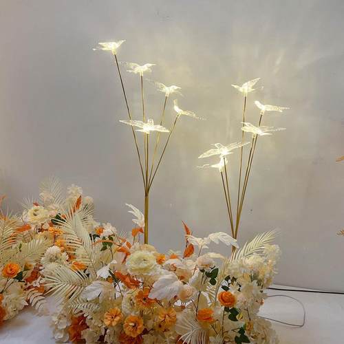 婚庆道具透明飞鸟发光路引灯婚礼现场布置橱窗迎宾区舞台婚庆布置