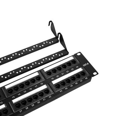 Cat6 network 1U 24-port 2U 48-port coupler patch panel