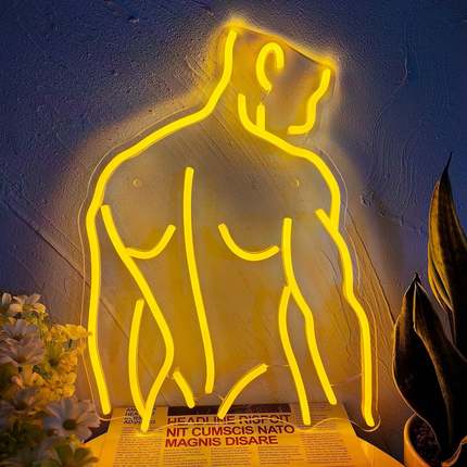 外贸LED霓虹灯Snacks发光背影vip字母汉堡店铺花店招牌