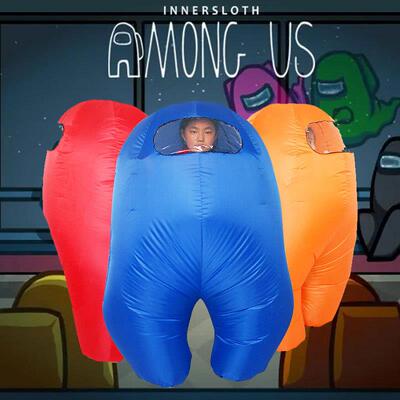 圣诞万圣节amongus太空狼人杀充气服装狂欢派对活动游戏衣服