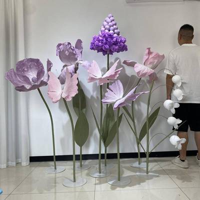 高美陈场橱窗装饰大33183型手工纸艺礼花仿真商葡萄风端信子婚场
