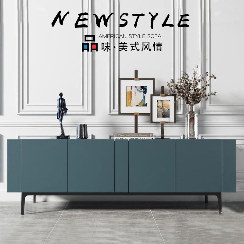 墨绿视色烤漆电柜意ZRW个性视听柜现代简约创边客柜厅地柜茶几组