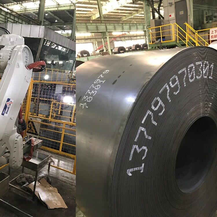 大字符钢卷流水线编号喷码机