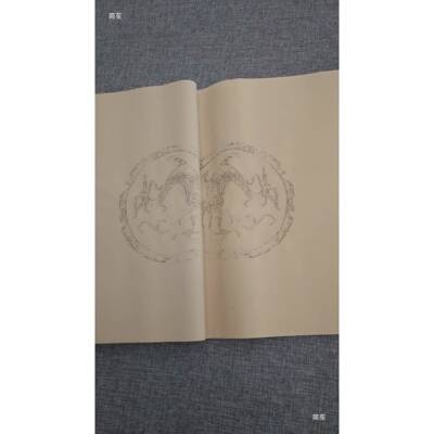 瓦当五色用水印对联纸七言仿0四RXW尺对开生古宣纸书法创作练习0