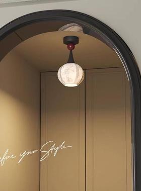 照月法式繁花走过道廊顶灯中古复古阳台氛NGZ吸围新中式玄关入灯