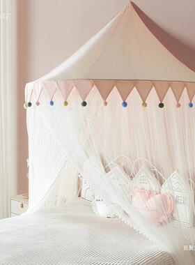 蚊帐公主吊顶圆顶蚊8帐免安装床幔1.5F95989H7家/1.米女孩用风儿