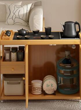 茶几客家WIA用茶桌烧水壶一体嵌台入式茶可厅移动沙边发边几小户