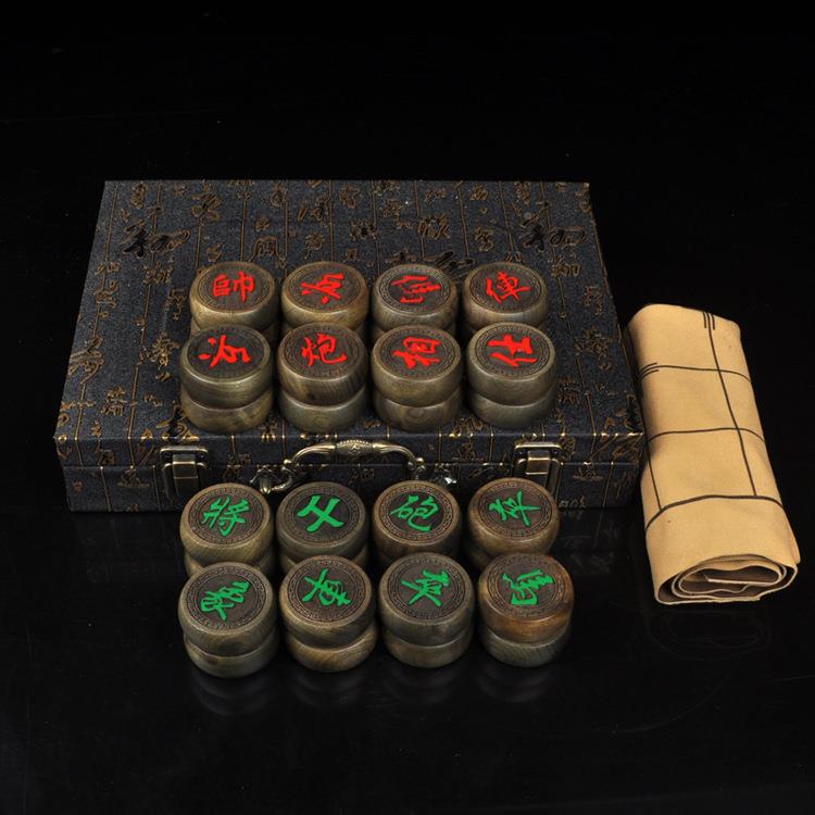 阴木乌木中国象棋木棋类收品沉5.8藏制尺寸NNY金丝楠象棋大叶桢楠