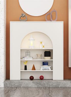 尚置欧式家用室内白色法式壁炉时装艺饰柜TJD拱形术物架民宿玄关