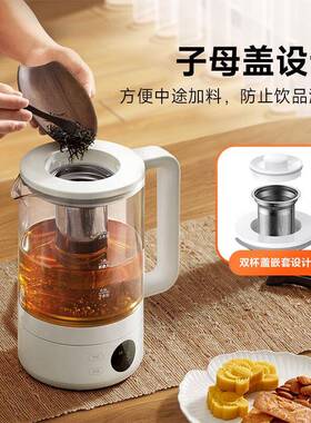 多功能养生玻壶1家用煮S茶器AHQ办公室硼璃恒温高泡茶水壶