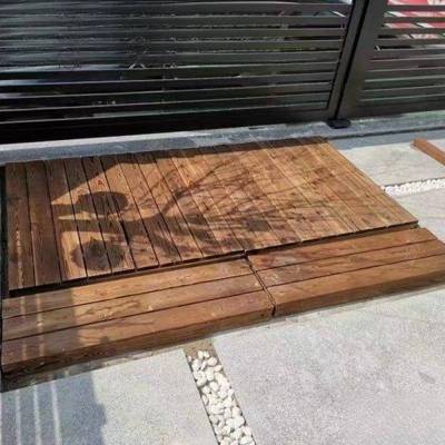 防地腐木天板花景园露营木AZV地台室外庭院户外阳台台地垫楼顶观