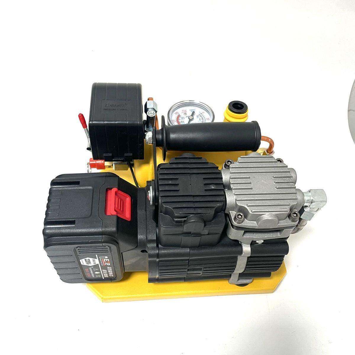 吉达亿迷你型无刷锂电空压机轻型便携式空气压缩机储气式木工气泵