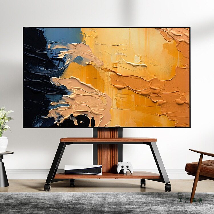 可移动电视支架落地金字塔式电视柜立式推车65/75/85/100寸