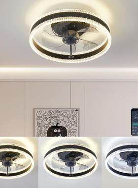中山灯具Ul认证室风扇灯吸卧顶灯餐厅011智vSTF能风扇灯