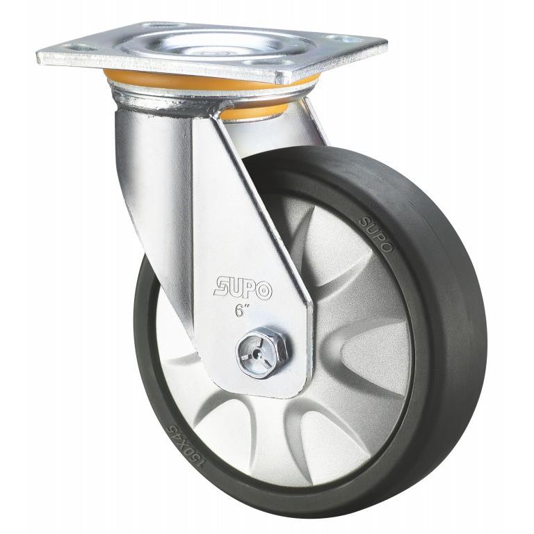 4寸万向尼龙力pa承重型工业0向荣动脚轮JEDZ07S-1-100-662