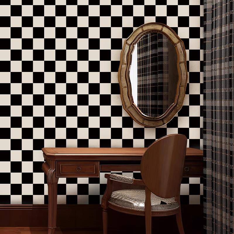 墙自粘棋防盘格米字格贴纸翻新家具宿舍民改造壁画宿纸潮p547vc