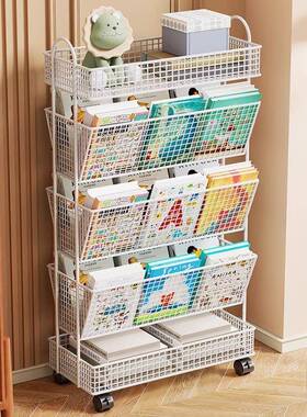 桌书书本收可纳箱滑轮箱学CZI生教室用装下书箱子桌边带轮移动收