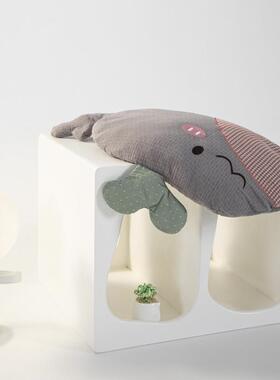 22新款小鲸鱼荞0麦YZS5枕枕头枕芯灰色3*058cm