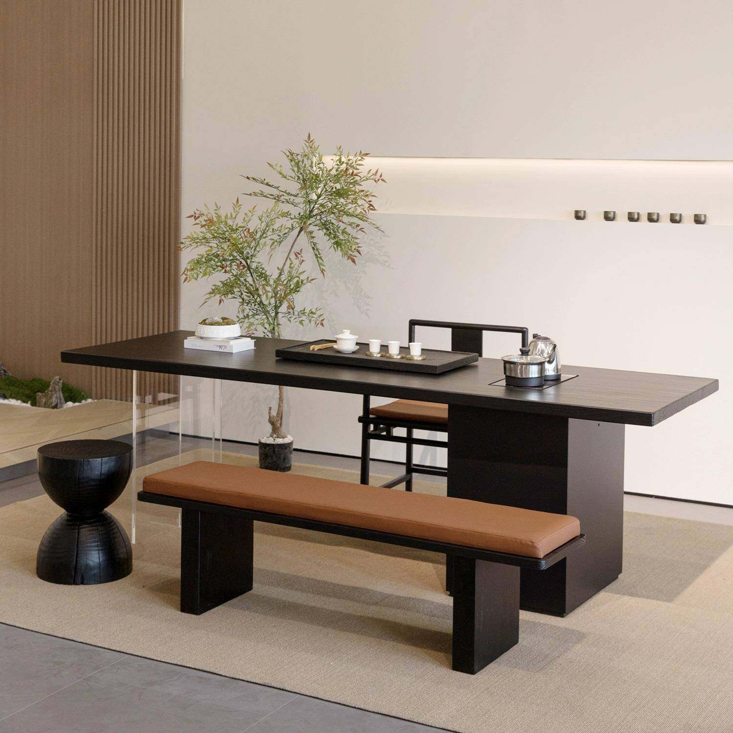 原木大板新中式台实木茶桌组合亚克IFZ力阳小茶桌桌家椅用茶桌,商业/办公家具,茶台/茶桌,淘宝优惠券,粉丝福利购,淘宝优惠卷