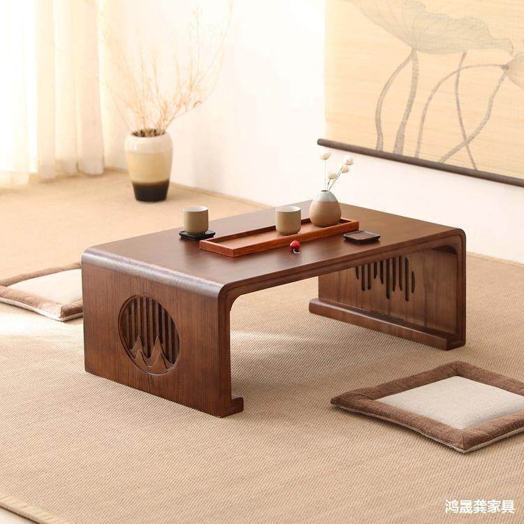 桌榻榻米小桌子50茶几实木日式桌炕桌飘窗国子矮几简约地台桌学习
