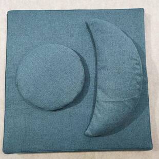 月牙枕填充垫荞麦壳圆高棕高WYJ弹棉弹牙形圆形冥想禅月修垫