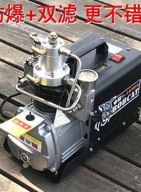 山猫电动高压打机3pmpa气44998高压充气泵400ma小型单缸水冷打气