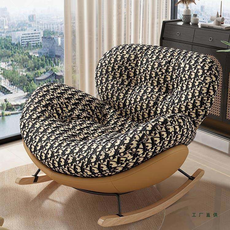 简约现代摇摇椅阳台厅家休闲躺椅卧室用午985睡人沙发椅可懒客躺