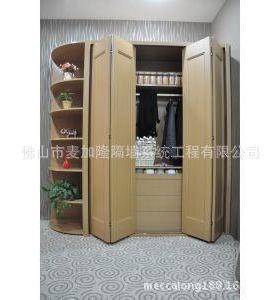 折叠14156壁3柜门滑折轮叠衣柜门木轮80门9