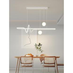 全谱餐吊灯现代约简饭厅灯创意极简家用吧台l光ed厅长条CX629餐桌