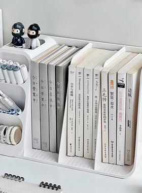 面收书纳盒学生书本置桌物架立架容量书架办公室书桌ILL大上文具