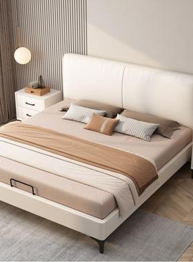 MXC送入户实型木货科技布双人软包床主卧大主卧经济单床人床软包