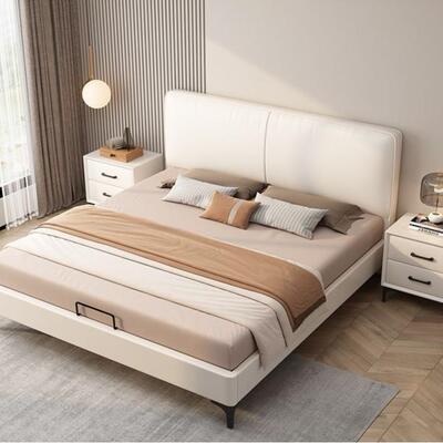 MXC送入户实型木货科技布双人软包床主卧大主卧经济单床人床软包