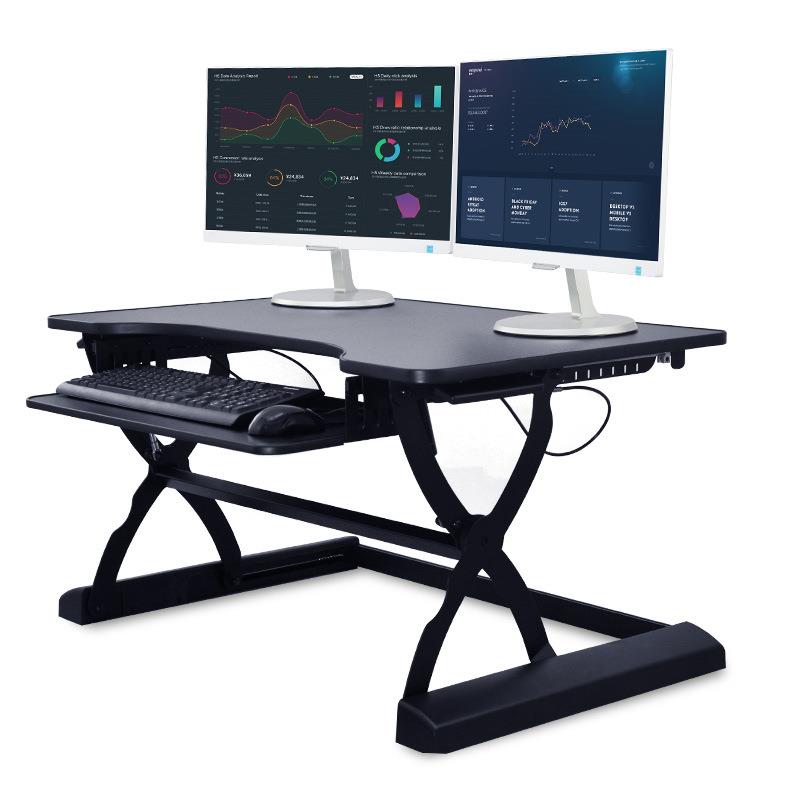 易游站立式桌桌电脑升桌可调节降办公桌台JFV式电脑移动式桌上工