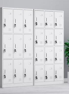 钢制四门衣柜工更厂工宿舍六门储物碗柜健身房员浴室OXX换带锁衣