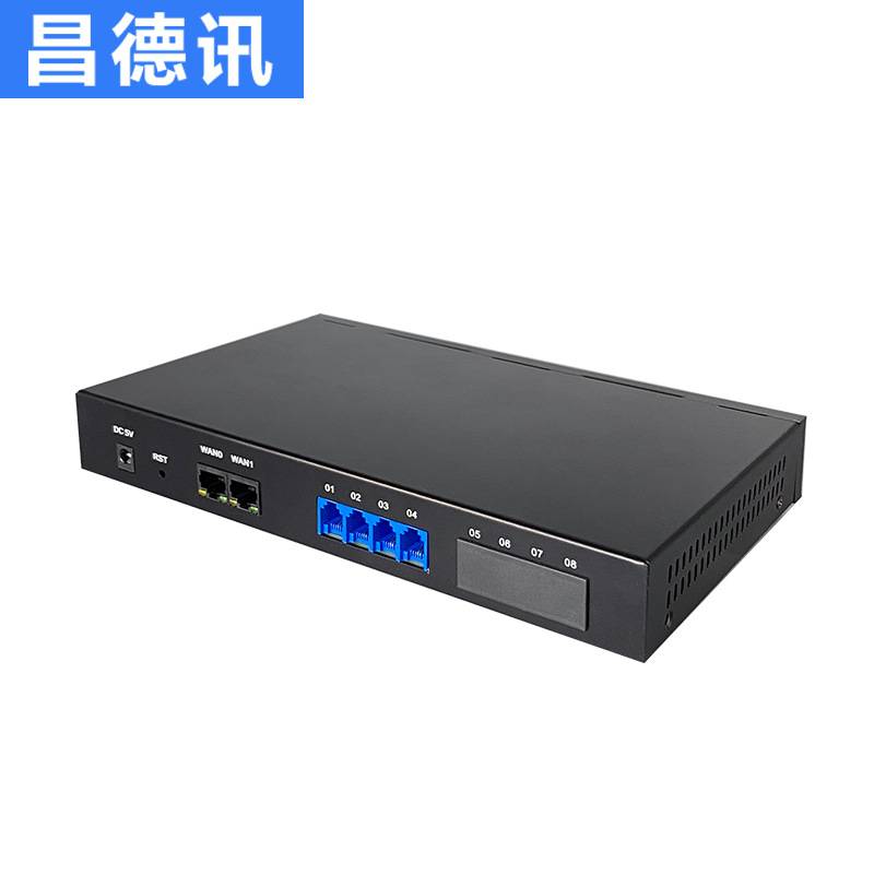 昌德讯PX400 电话交换机语音网关IPPBX 支持异地组网 SIP通信 IVR