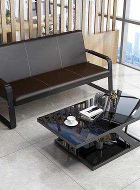 S谈h人JGAD深懿简约现代办公沙发公室接待会客洽三位办沙发茶几组