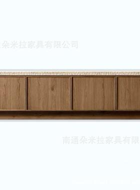 R美式村复古实柜木餐边储H物乡柜高端桌面EOI大理石设计