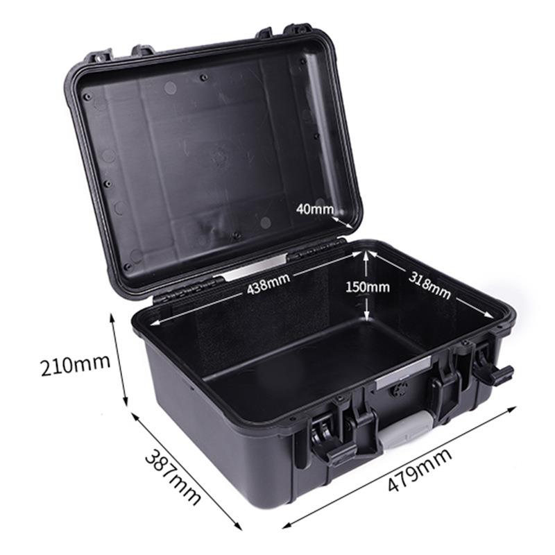 鼎外阳D4821手提箱仪器仪表器材收纳保护箱料塑黑色804安全防护箱