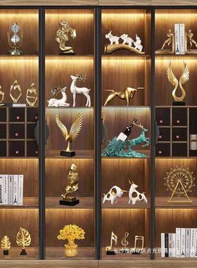 现代奢档酒柜餐边柜高摆件创意客厅办室家居软多种简约轻装室内公