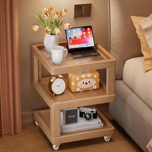 家用卧室床头柜替边代品可移动创意实物木置WAX架子简型约现代小