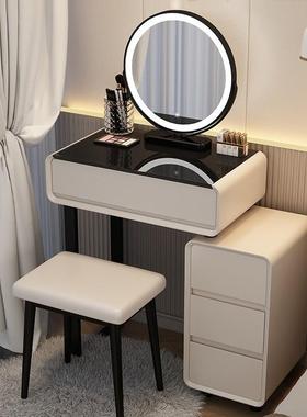 卧奶风小户型梳WDT妆台室现代简约2025新款高档主斗柜油卧一体化