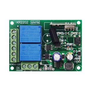 220V无线遥控开控关两中继接压收宽电AC85至路253130输入制电机正