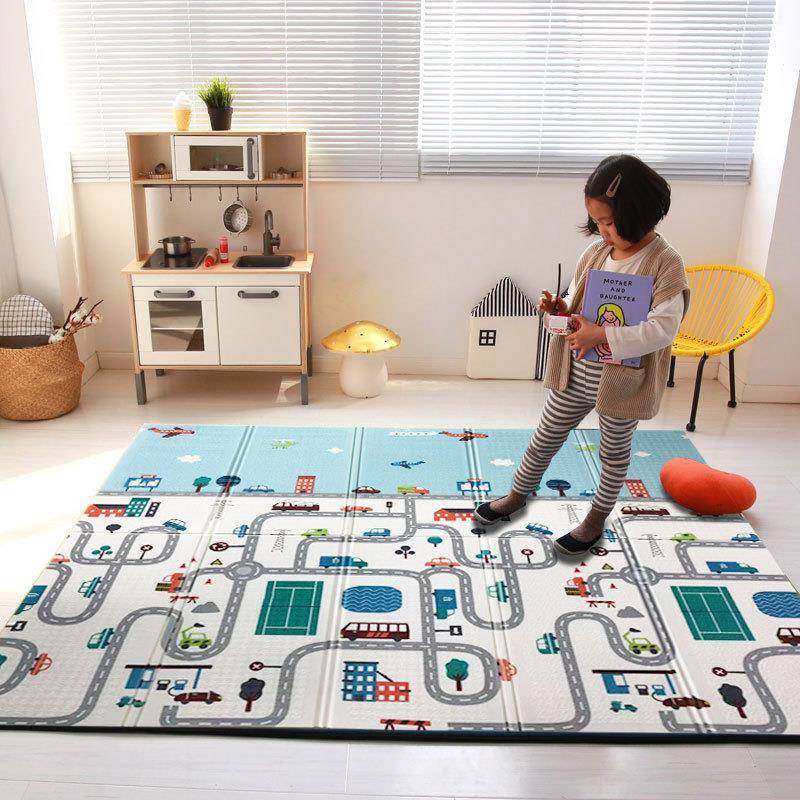 宝宝爬爬垫XPE婴儿爬行垫加厚客厅家用泡沫垫折叠游戏垫地板垫子