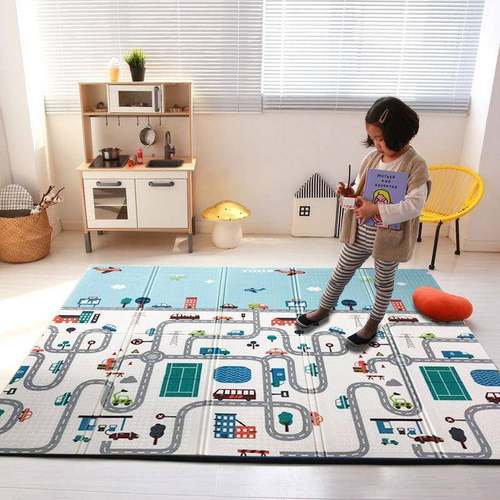 宝宝爬爬垫XPE婴儿爬行垫加厚客厅家用泡沫垫折叠游戏垫地板垫子